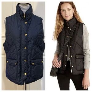 J. Crew Women's Quilted Vests - Navy and Black
